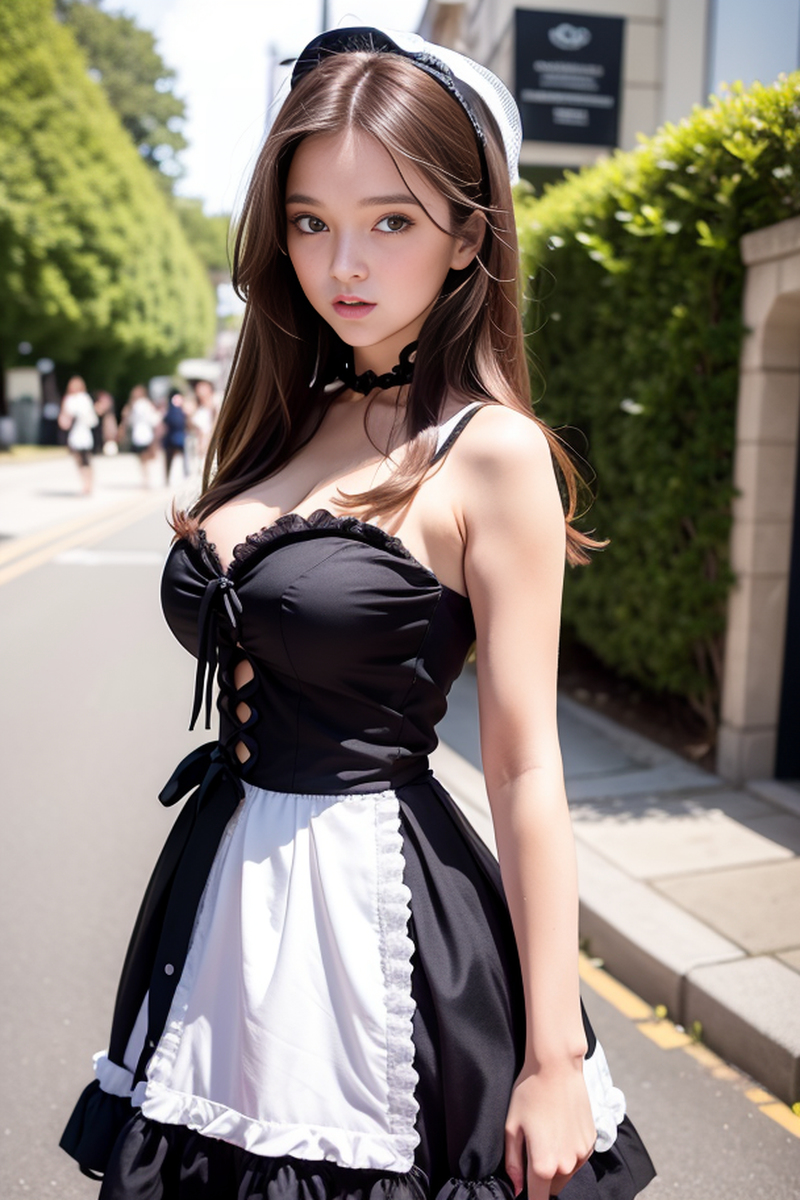 AI生成美女~maid (女僕-メイド)-3