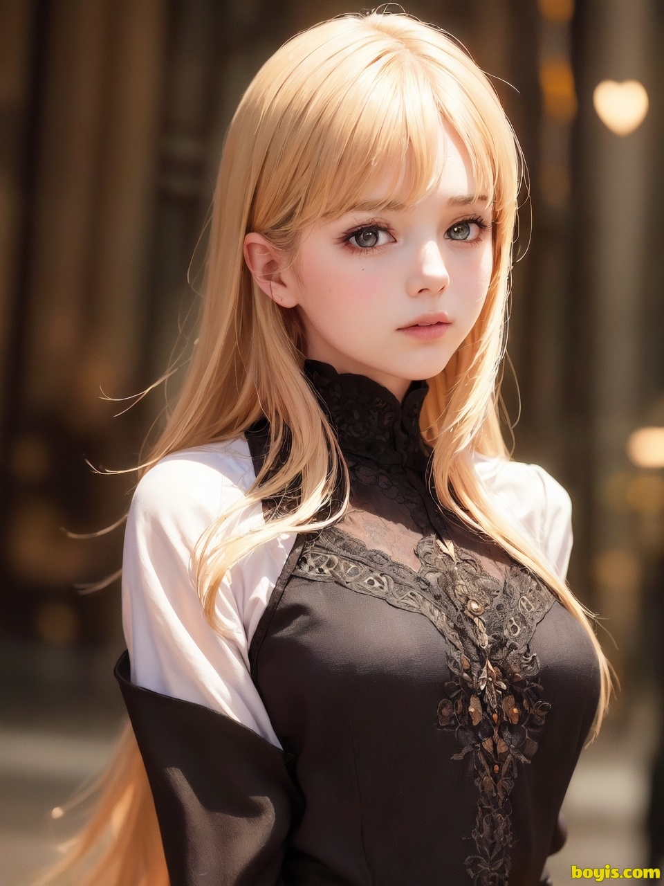 Girl wandering the street