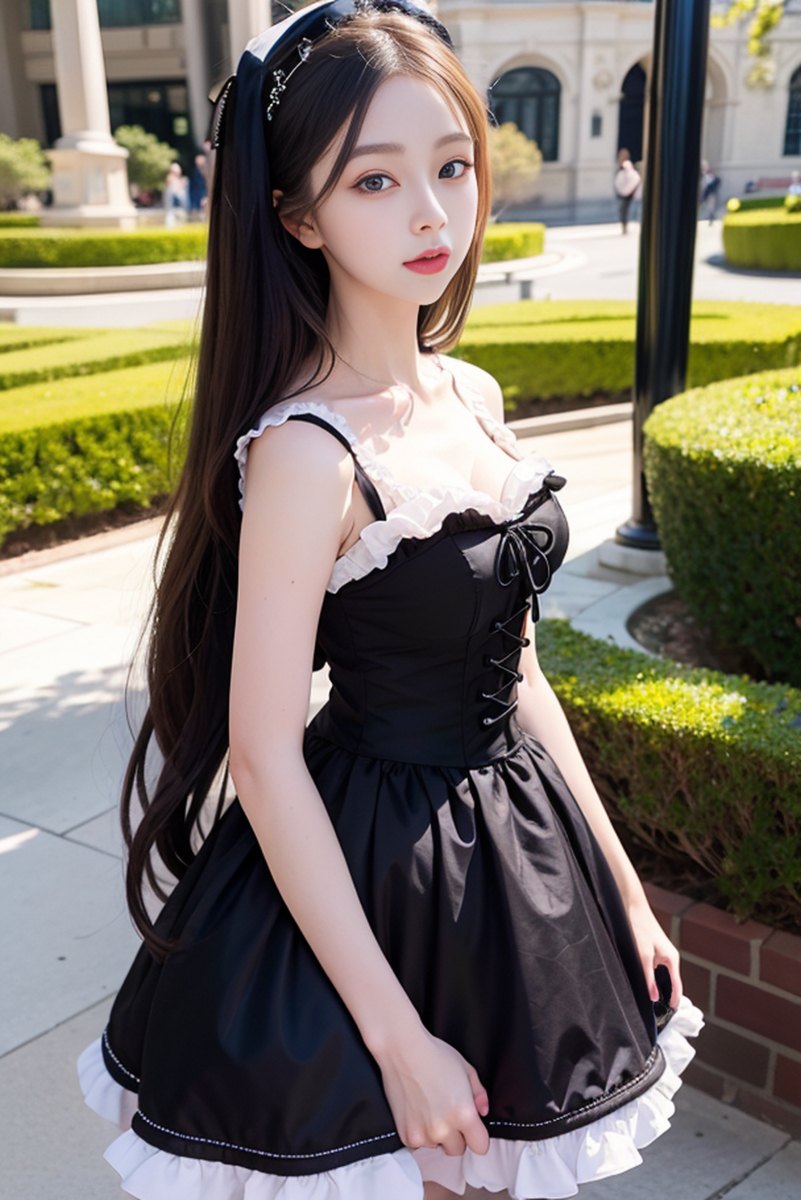 AI生成美女~メイド(女僕)-1