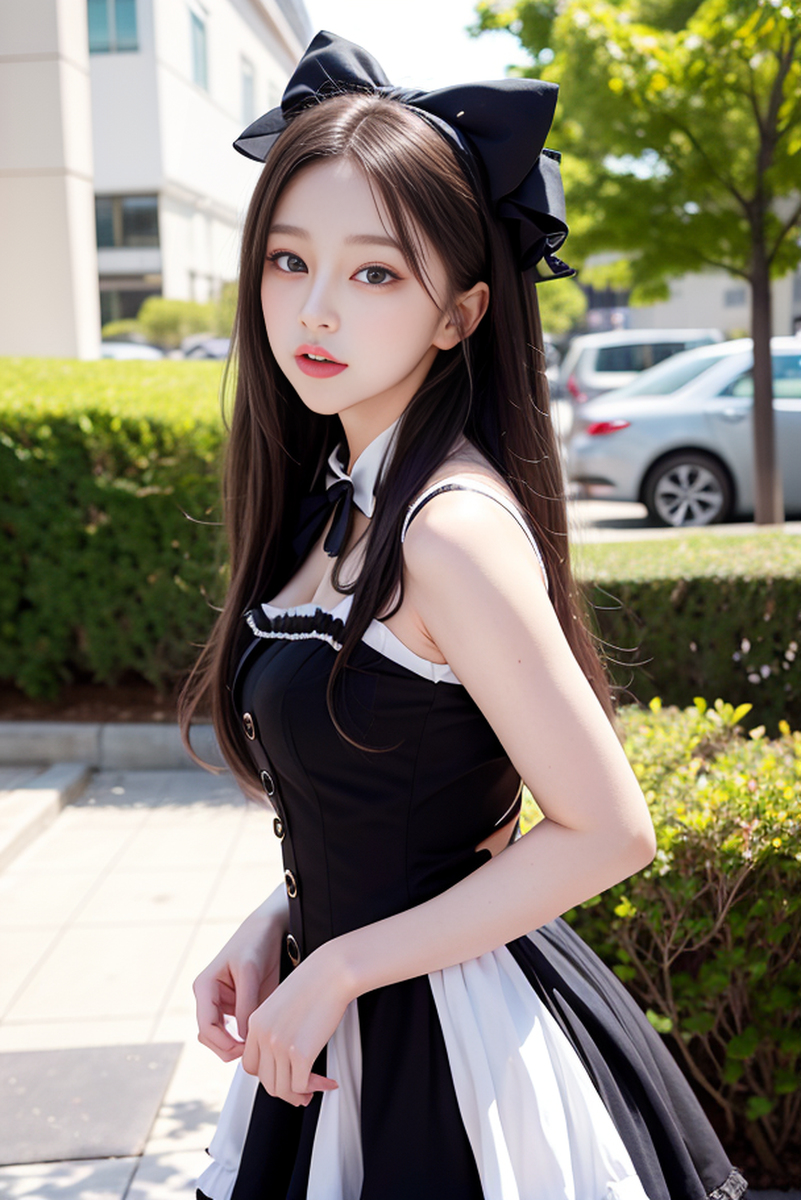 AI生成美女~メイド(女僕)-1