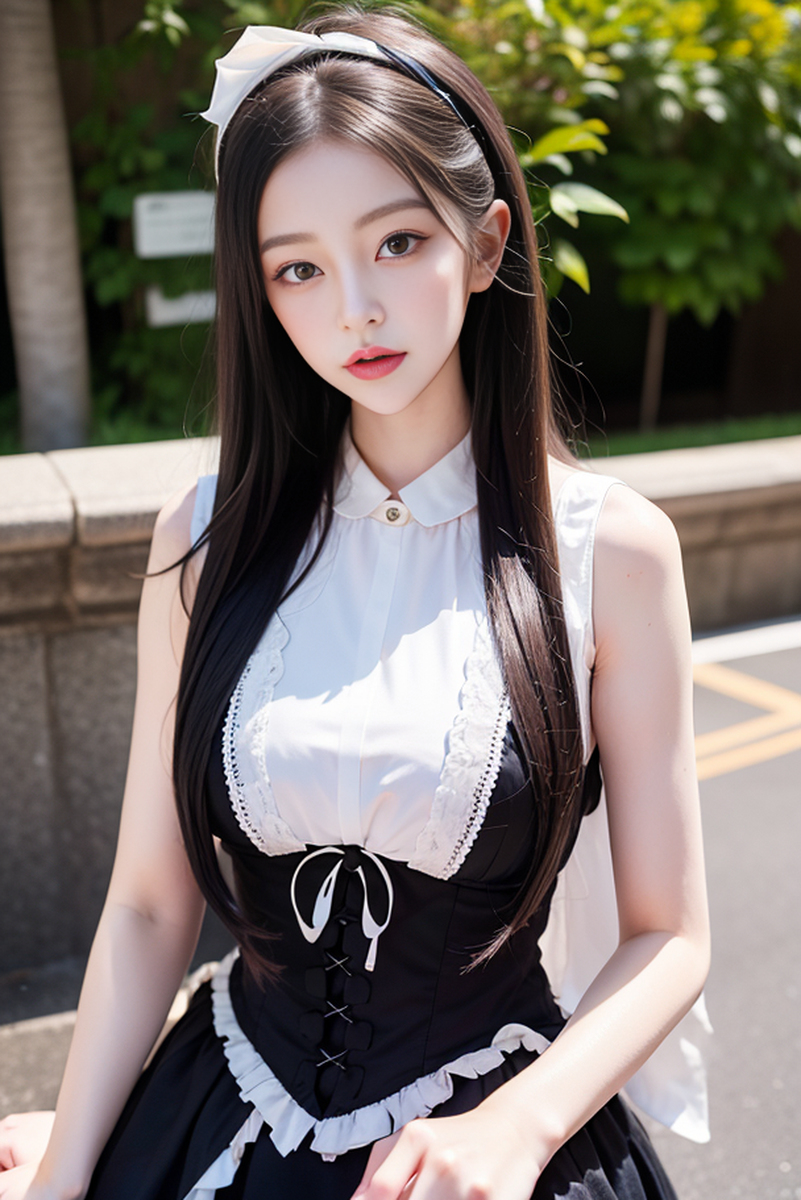 AI生成美女~メイド(女僕)-1