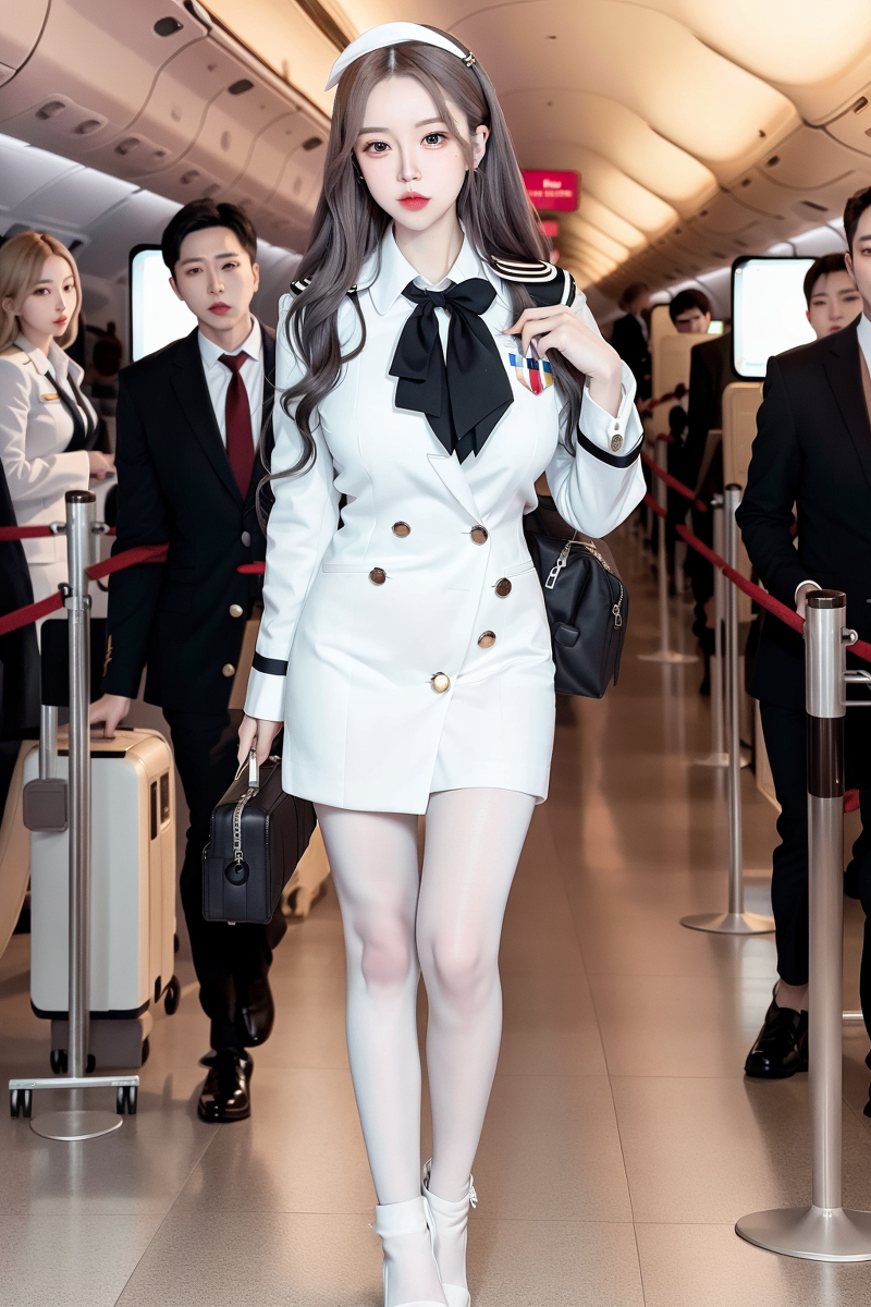 AI生成美女~Convenience store+Flight Attendant SFW