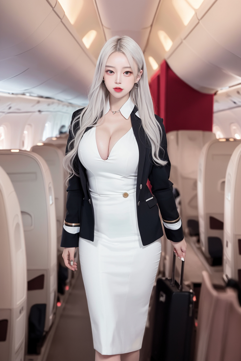 AI生成美女~Convenience store+Flight Attendant SFW