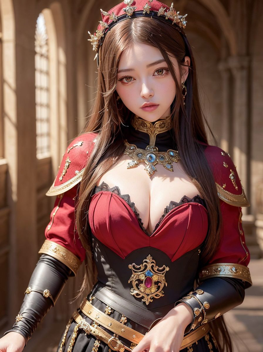 AI生成 中世紀裝扮AI美女