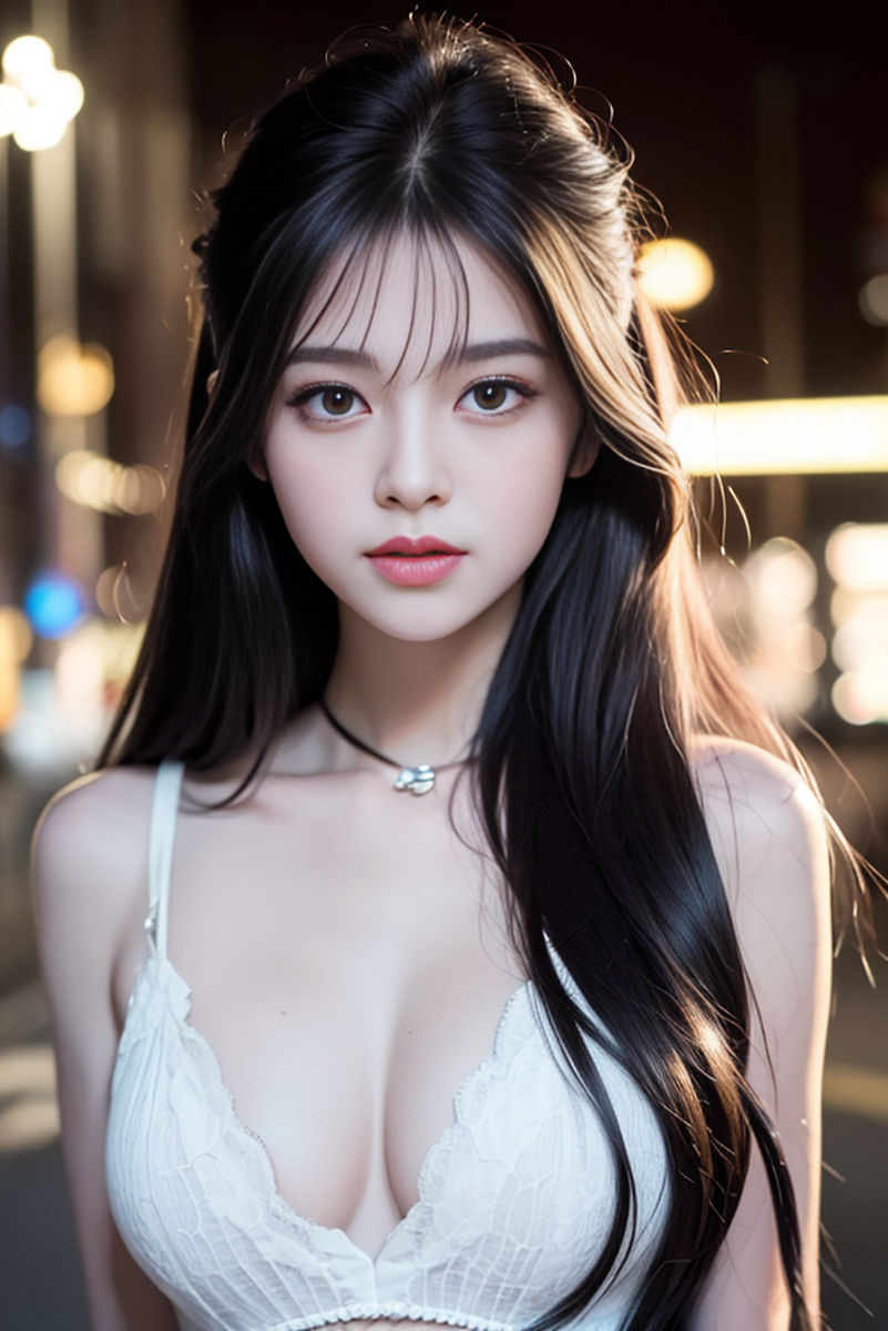 AI生成美女~street background II