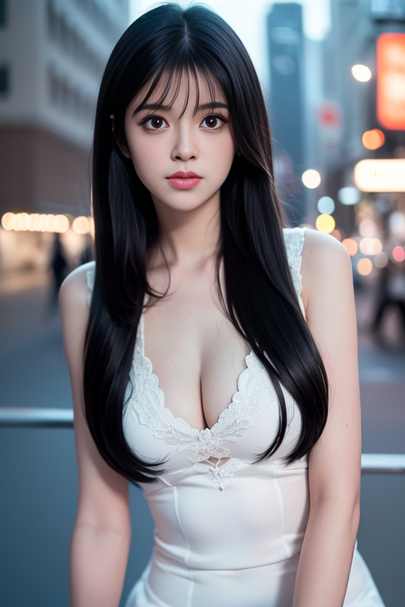 AI生成美女~street background II