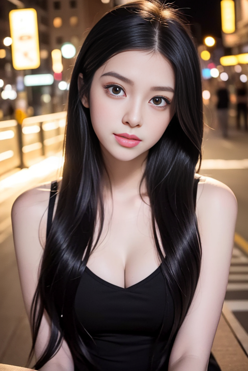 AI生成美女~street background II