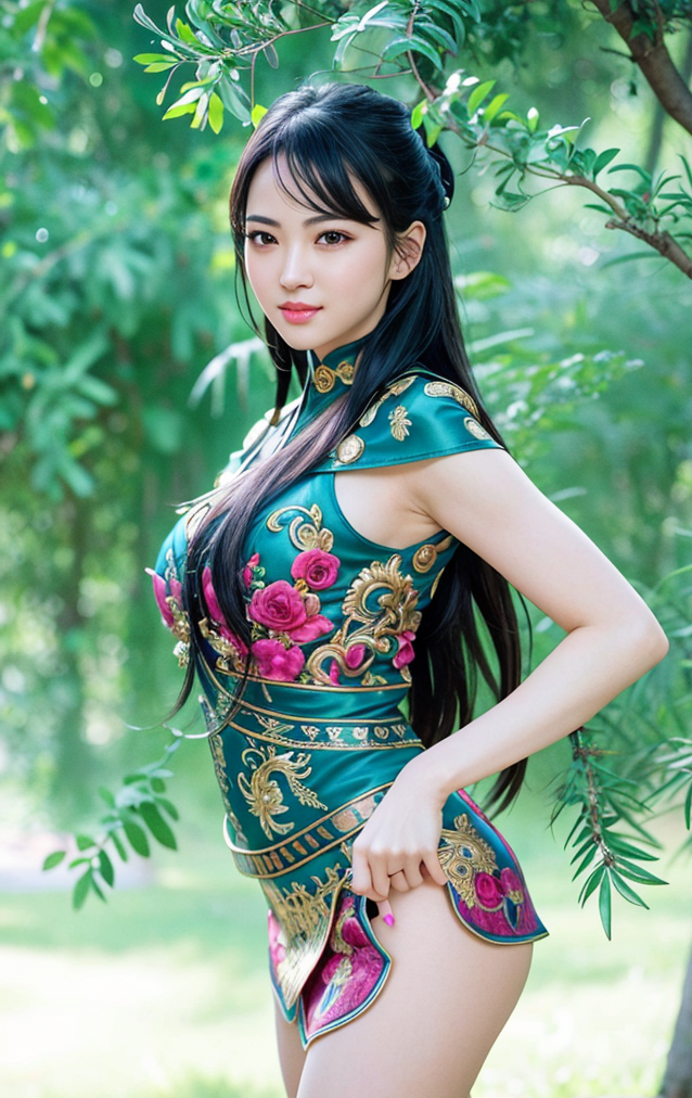 AI繪圖美女 乳香
