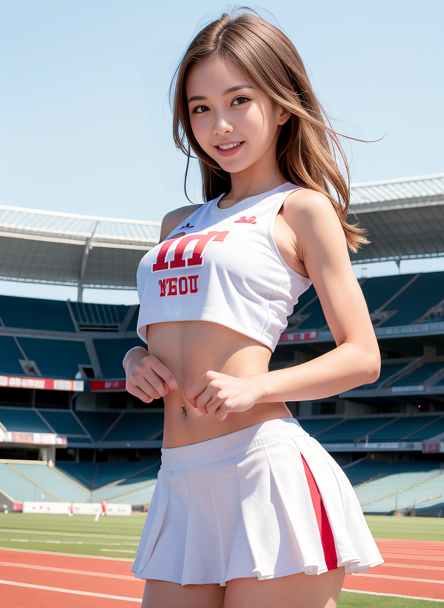 AI生成美女~summer playground
