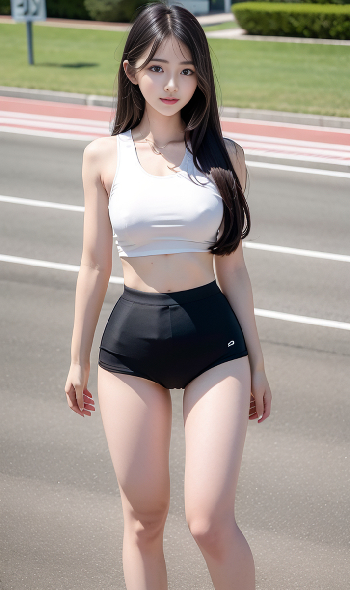 AI生成美女~beautiful athlete