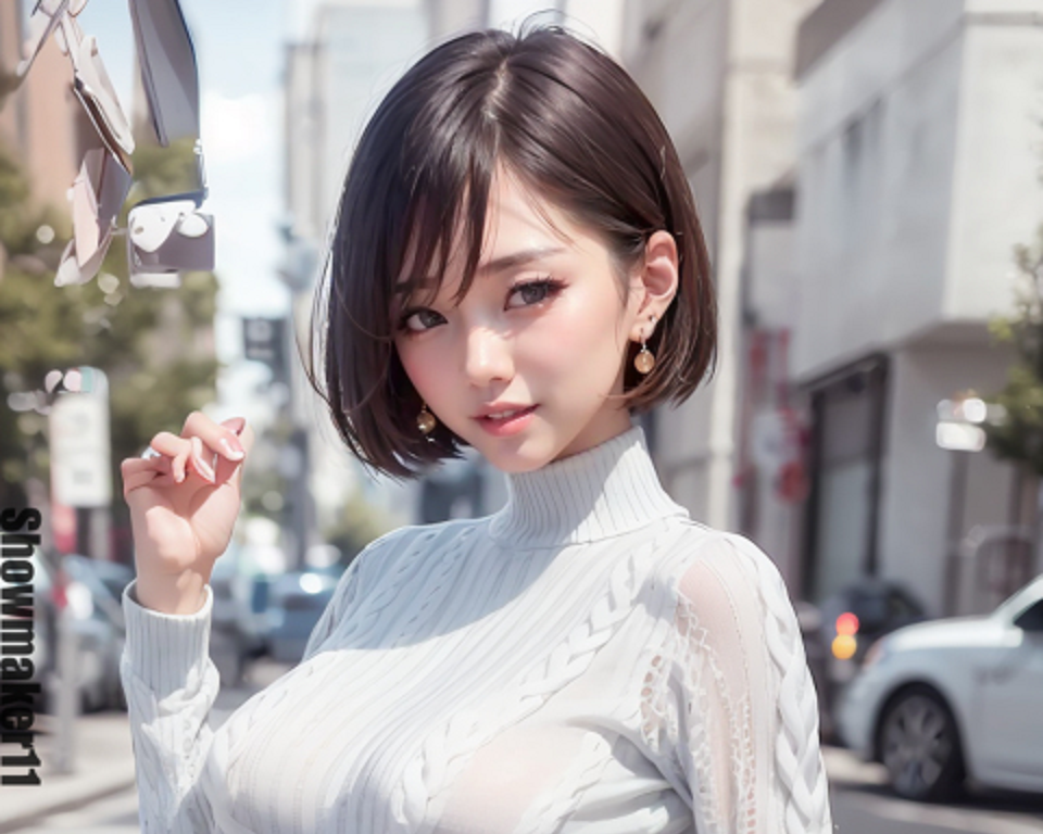 AI生成美女~Street Model 36