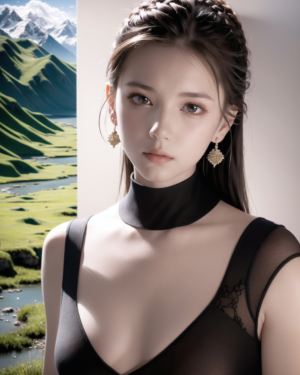 AI生成美女~山林度假