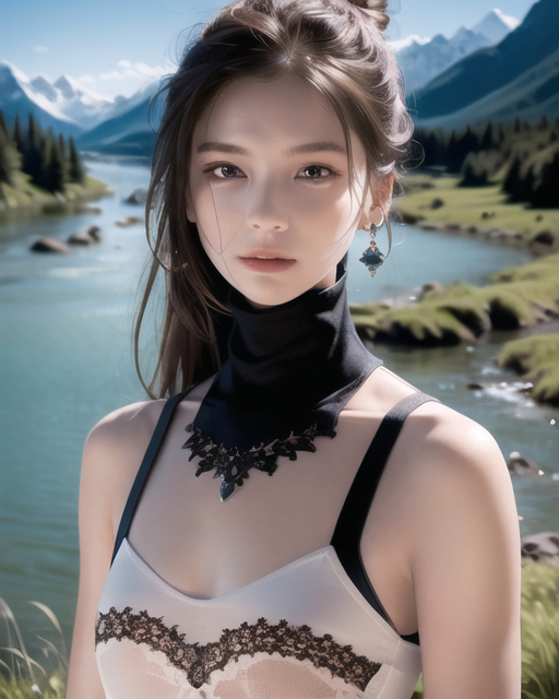 AI生成美女~山林度假