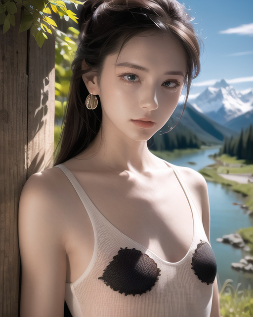 AI生成美女~山林度假