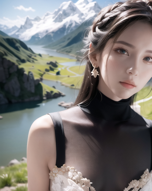 AI生成美女~山林度假