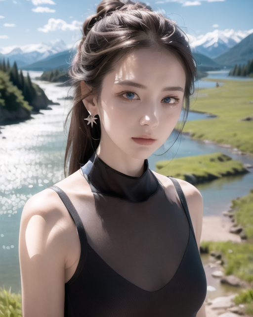 AI生成美女~山林度假