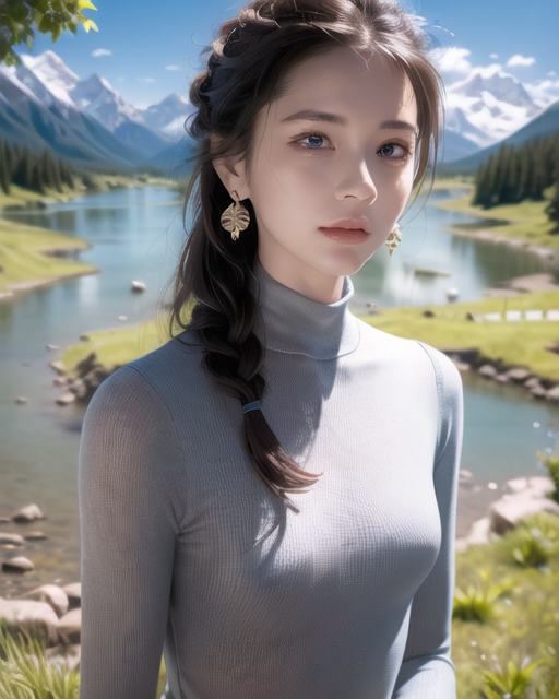 AI生成美女~山林度假