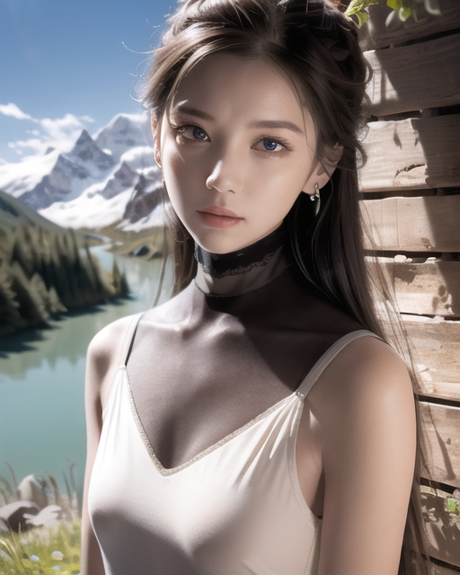 AI生成美女~山林度假