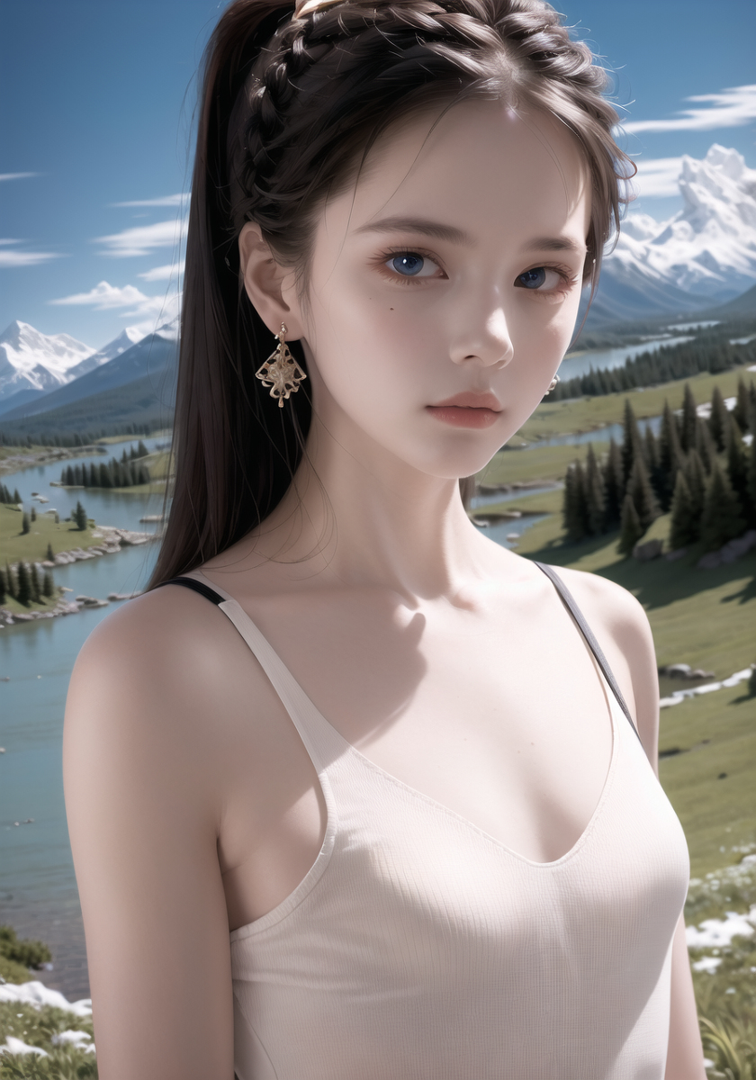 AI生成美女~山林度假