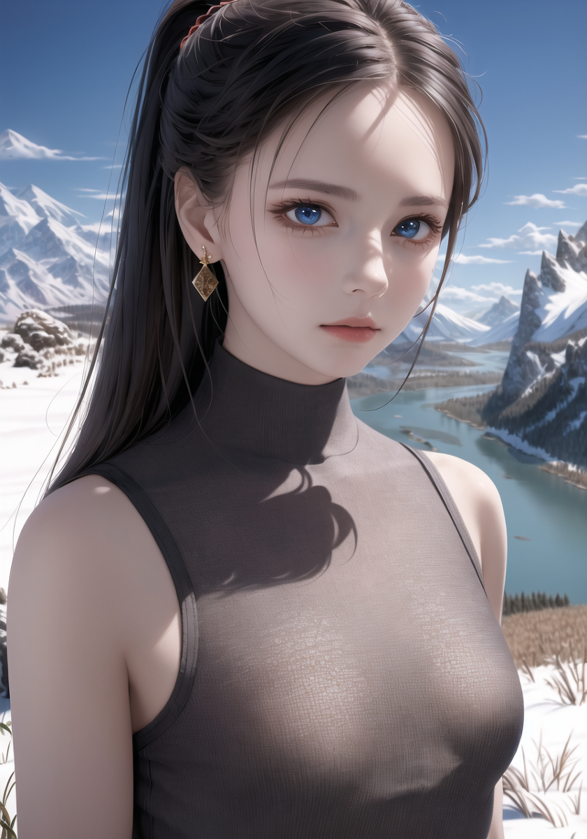 AI生成美女~山林度假