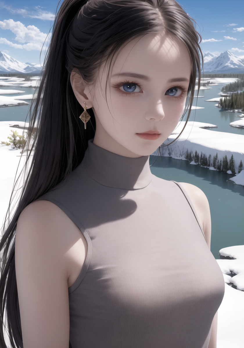 AI生成美女~山林度假
