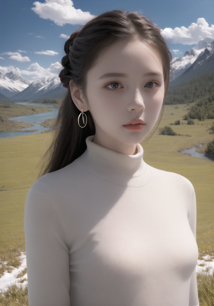 AI生成美女~山林度假