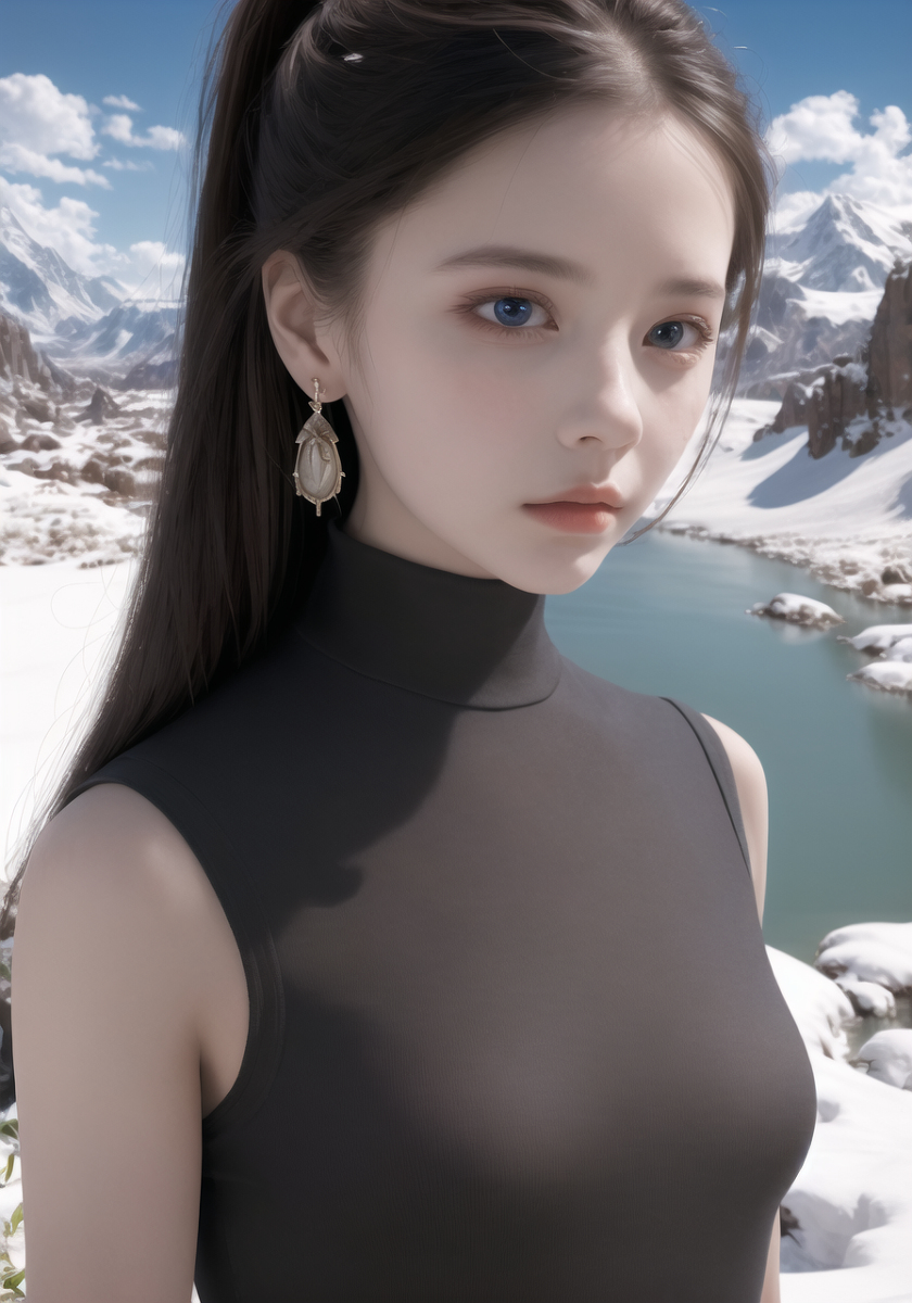 AI生成美女~山林度假