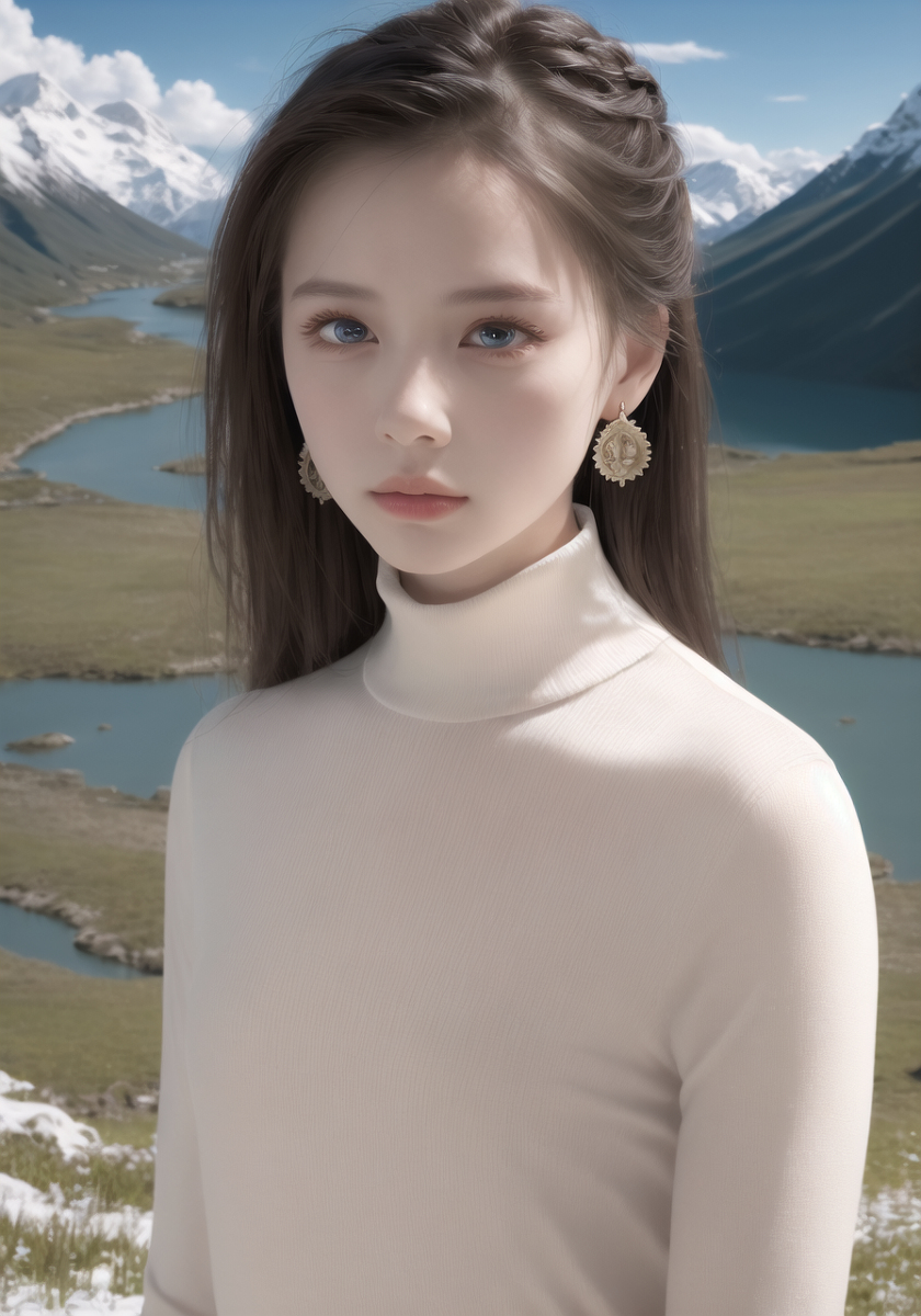 AI生成美女~山林度假
