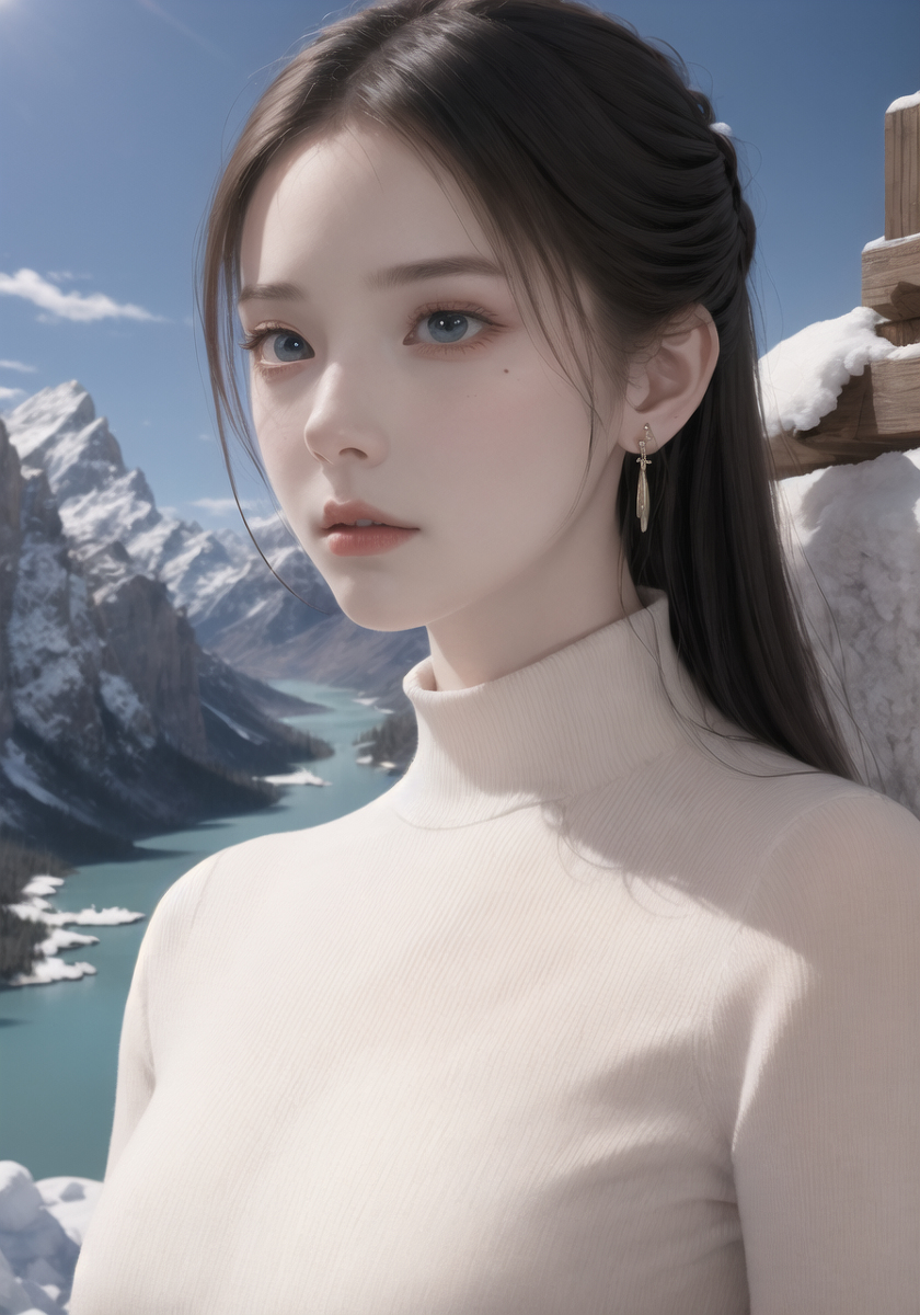AI生成美女~山林度假