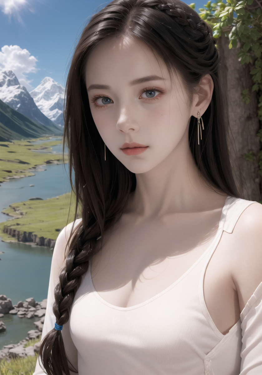 AI生成美女~山林度假