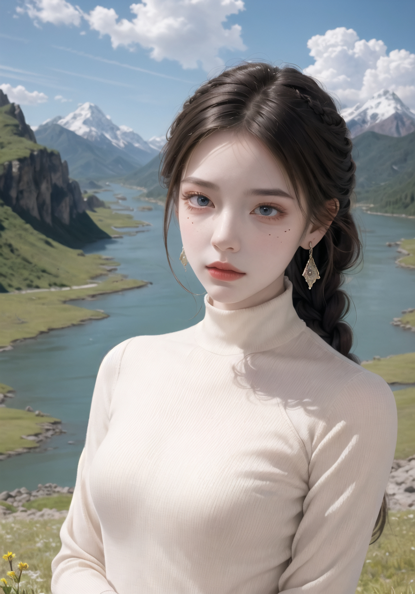 AI生成美女~山林度假
