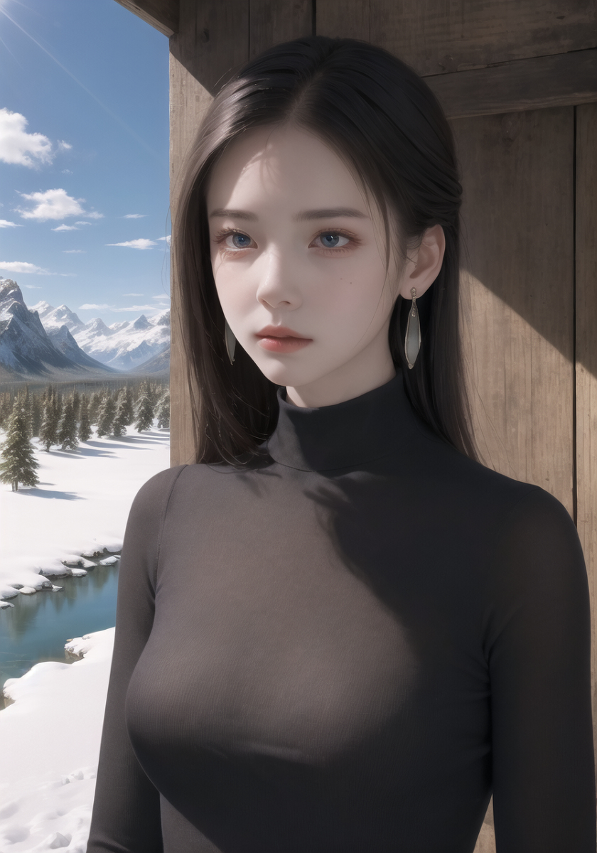 AI生成美女~山林度假