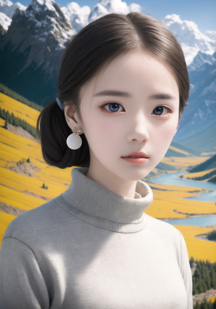 AI生成美女~山林度假