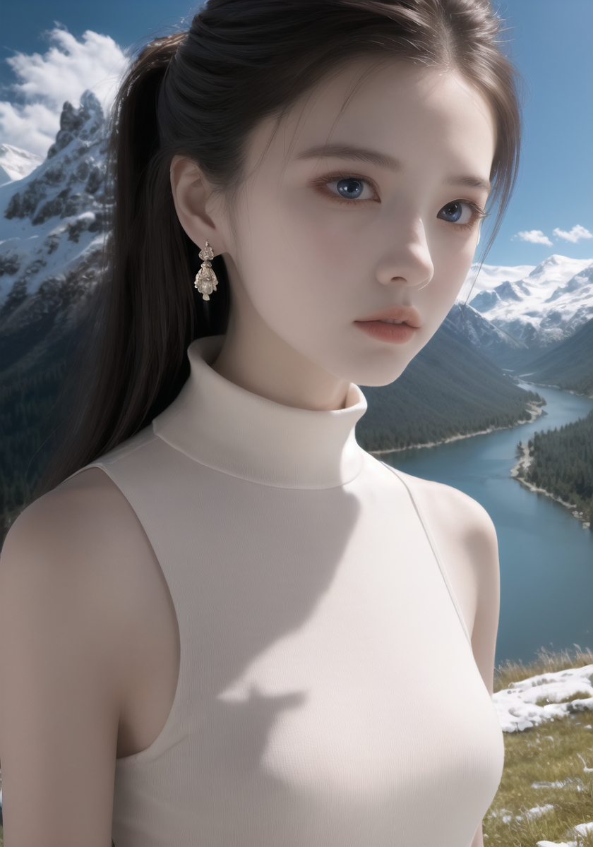 AI生成美女~山林度假