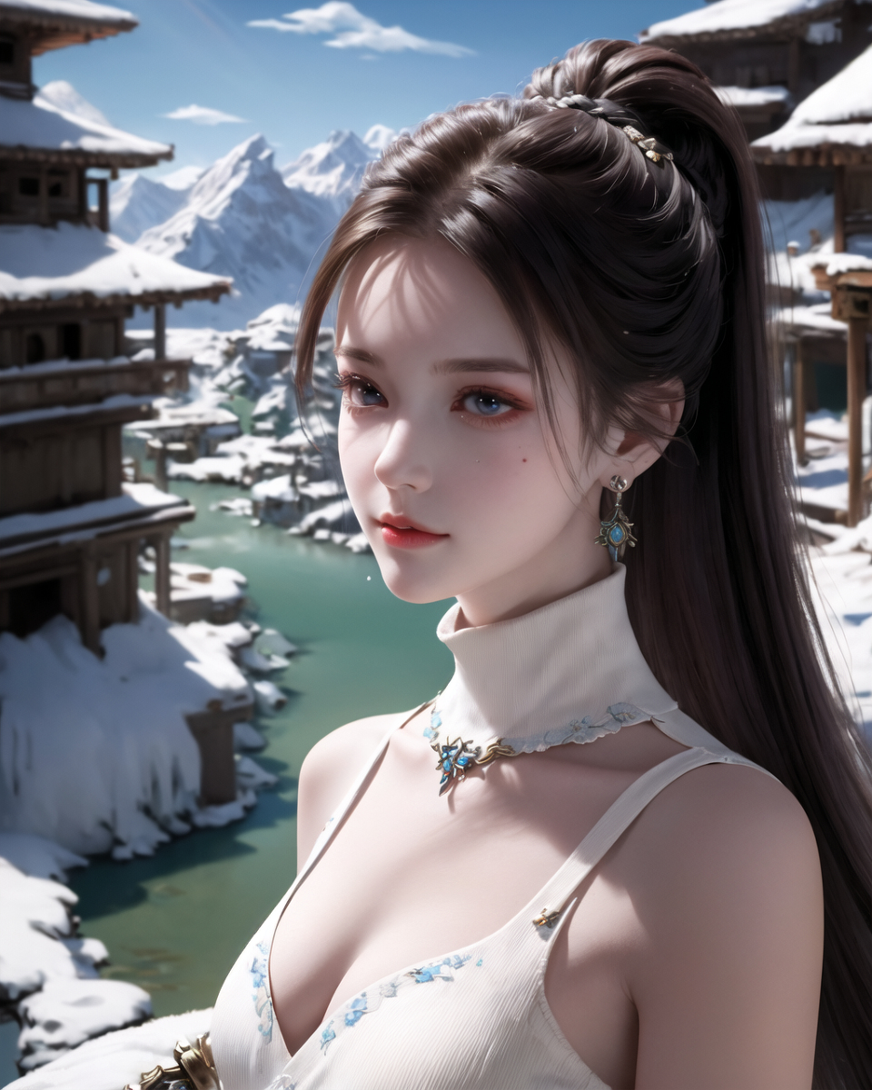 AI生成美女~山林度假