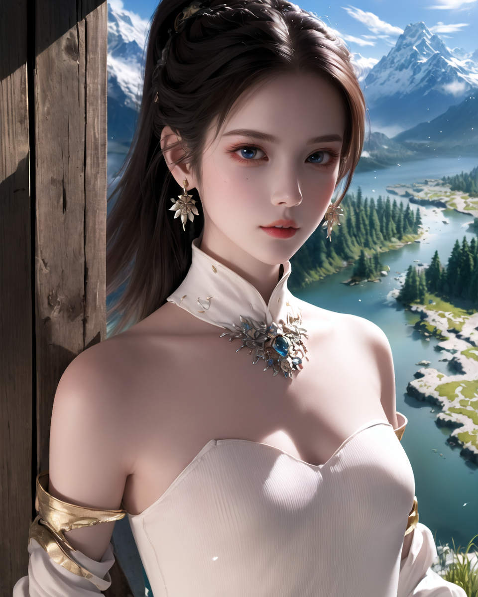 AI生成美女~山林度假