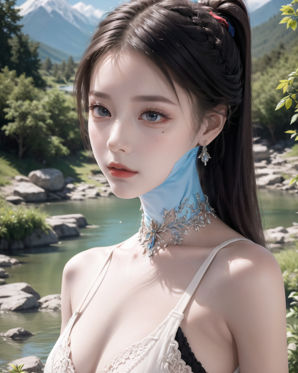 AI生成美女~山林度假