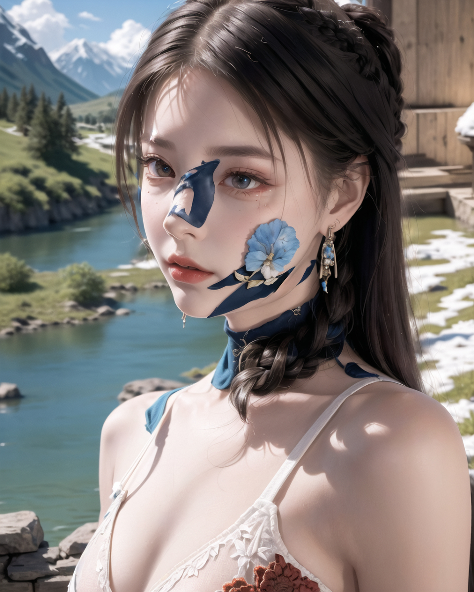 AI生成美女~山林度假