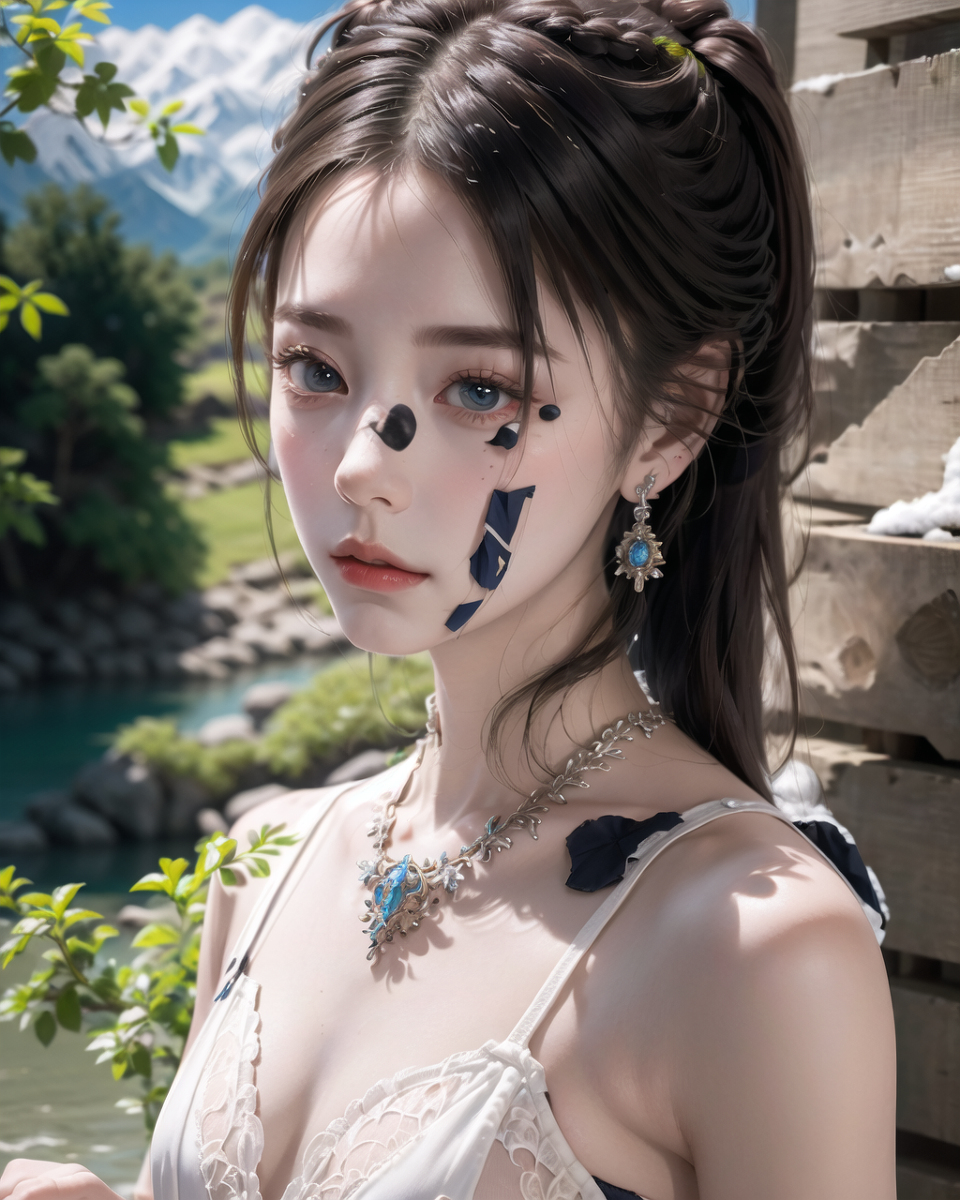 AI生成美女~山林度假