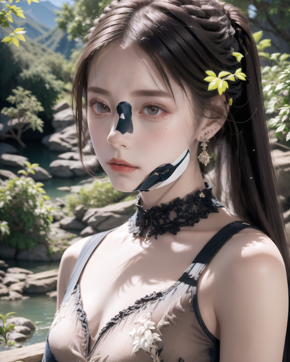 AI生成美女~山林度假