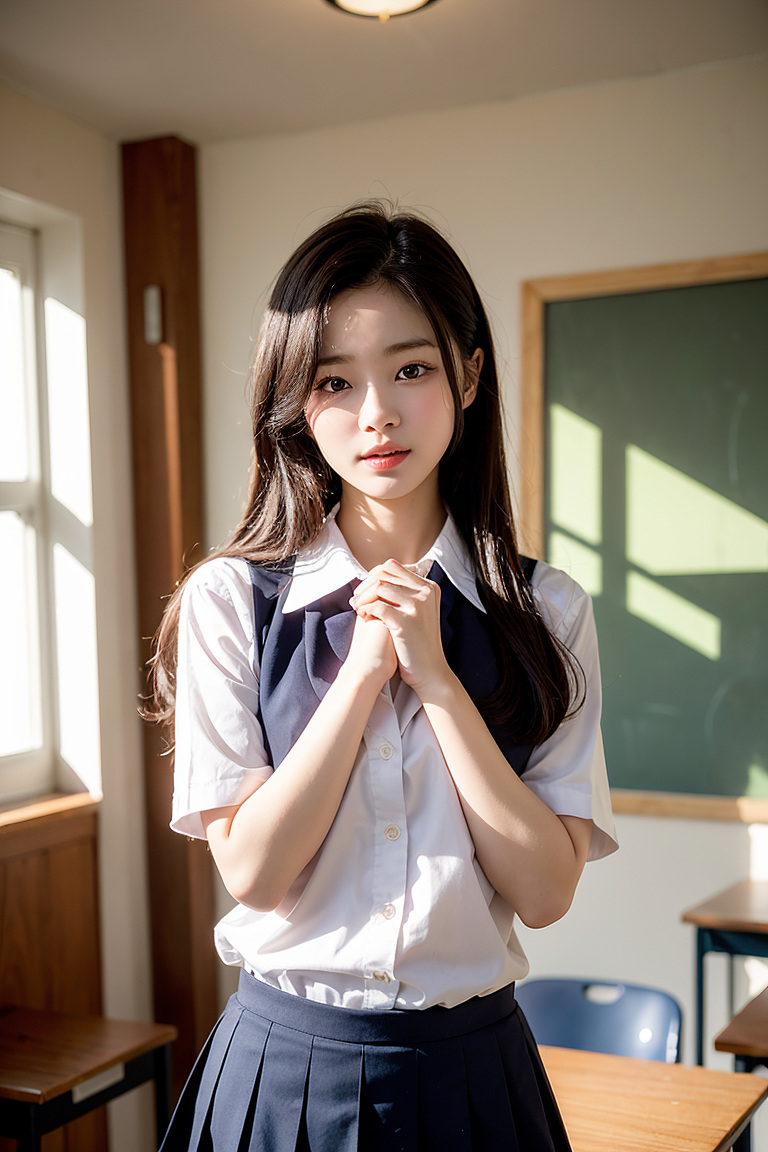 AI生成美女~JK