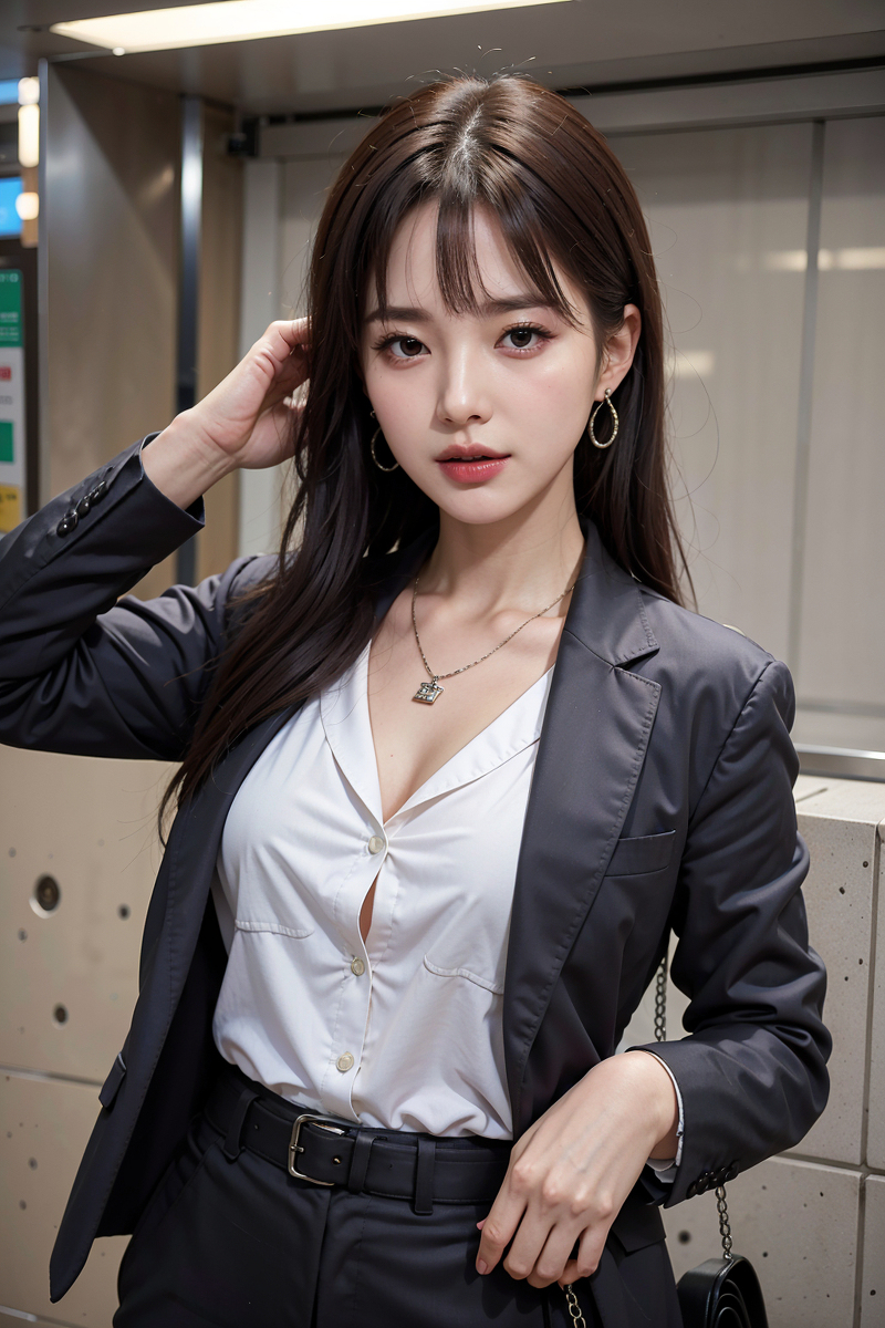 AI生成美女~スーツ姿のAI Girl #2（穿西裝））