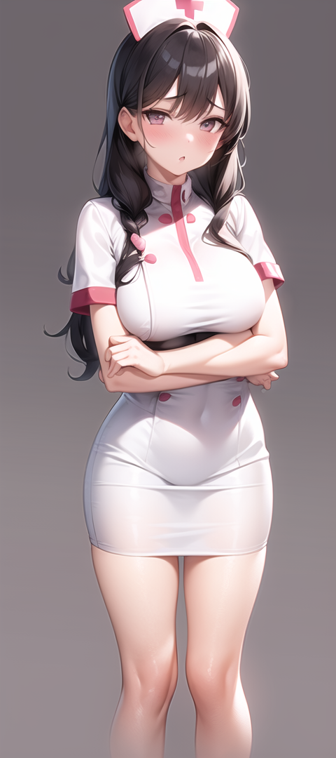 原創二次元AI寫真 護士服 羞羞臉