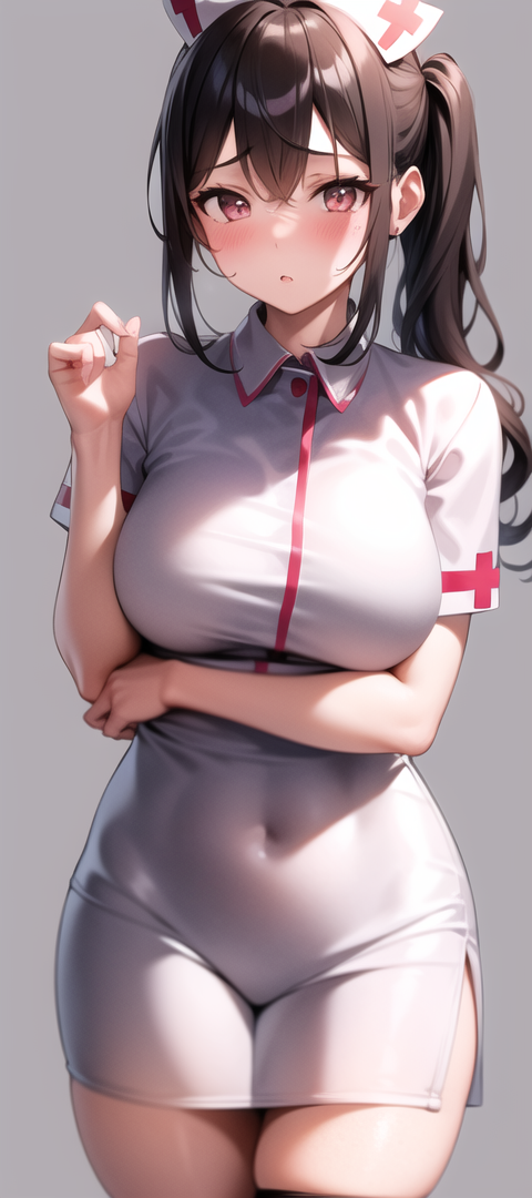 原創二次元AI寫真 護士服 羞羞臉