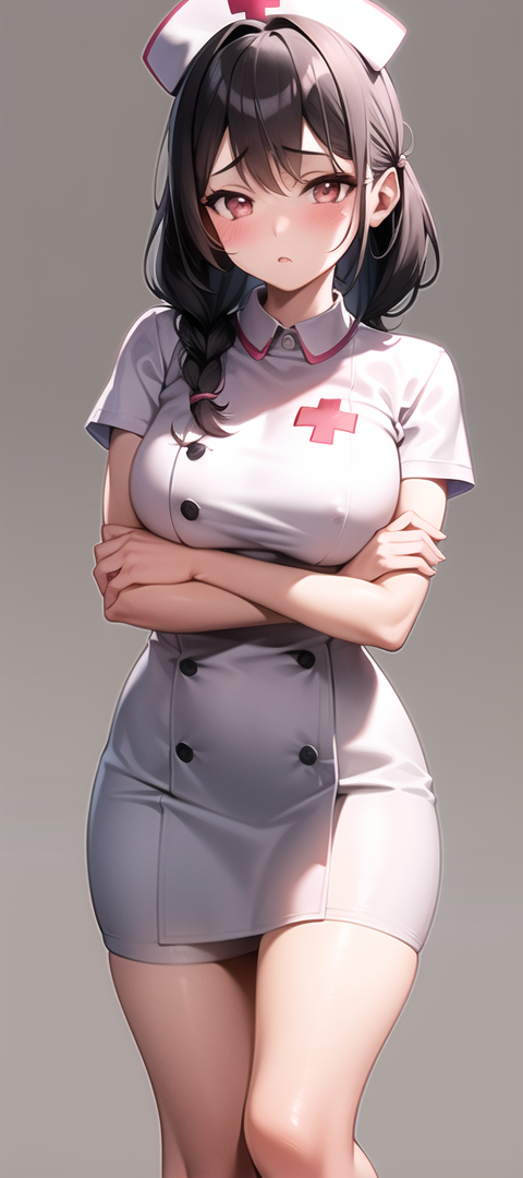 原創二次元AI寫真 護士服 羞羞臉