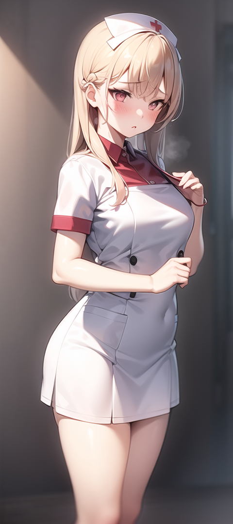 原創二次元AI寫真 護士服 羞羞臉