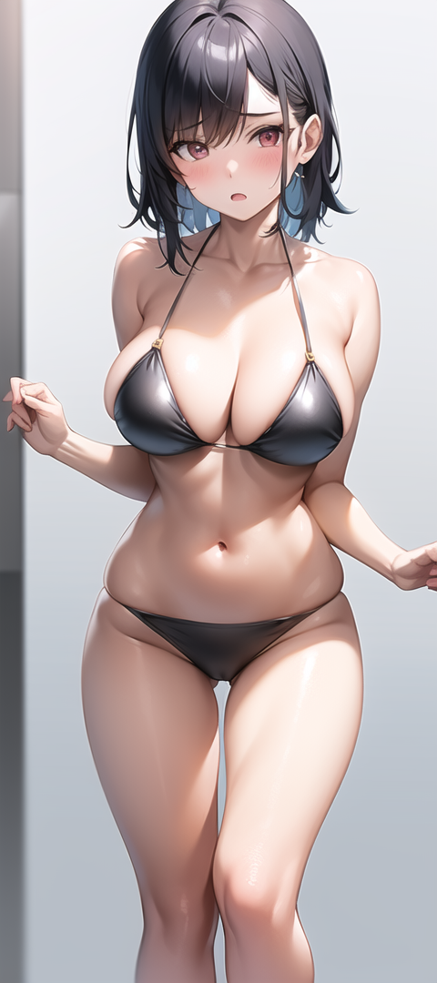 原創二次元AI寫真 性感 比基尼 羞羞臉