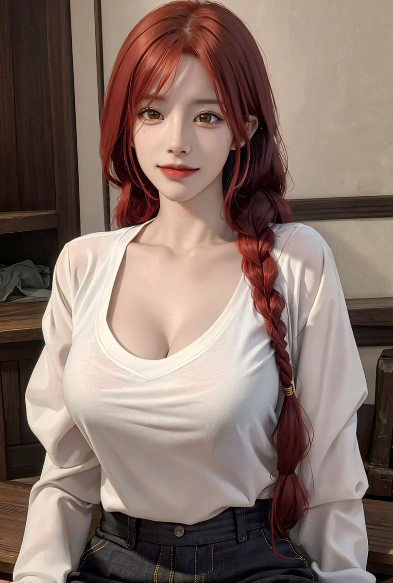 AI生成美女~Redhead