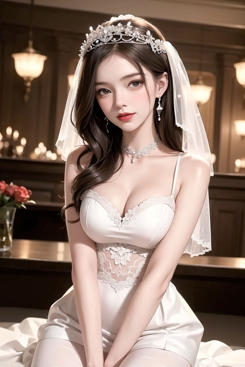 AI生成美女~【ウェディングドレス-婚紗】Wedding