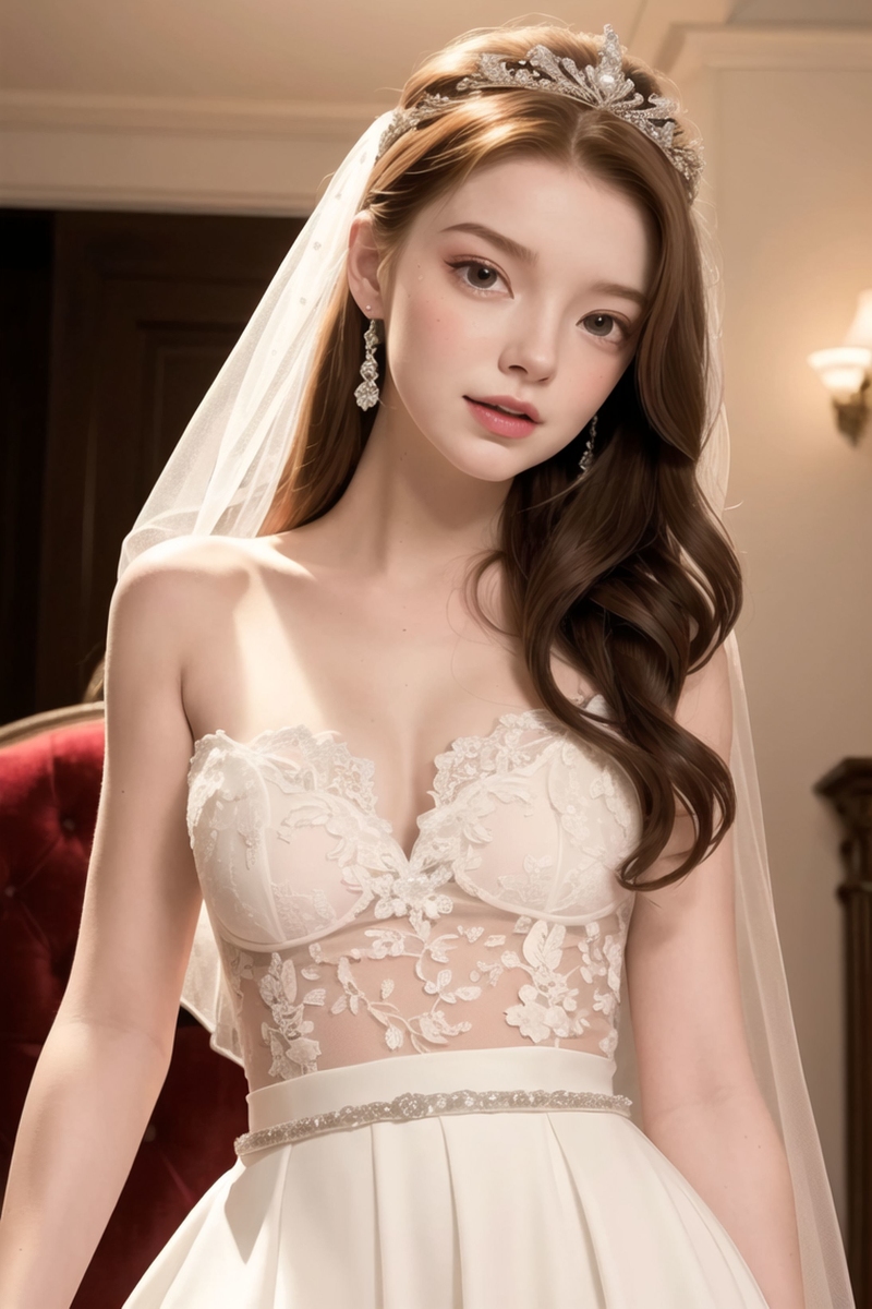 AI生成美女~【ウェディングドレス-婚紗】Wedding